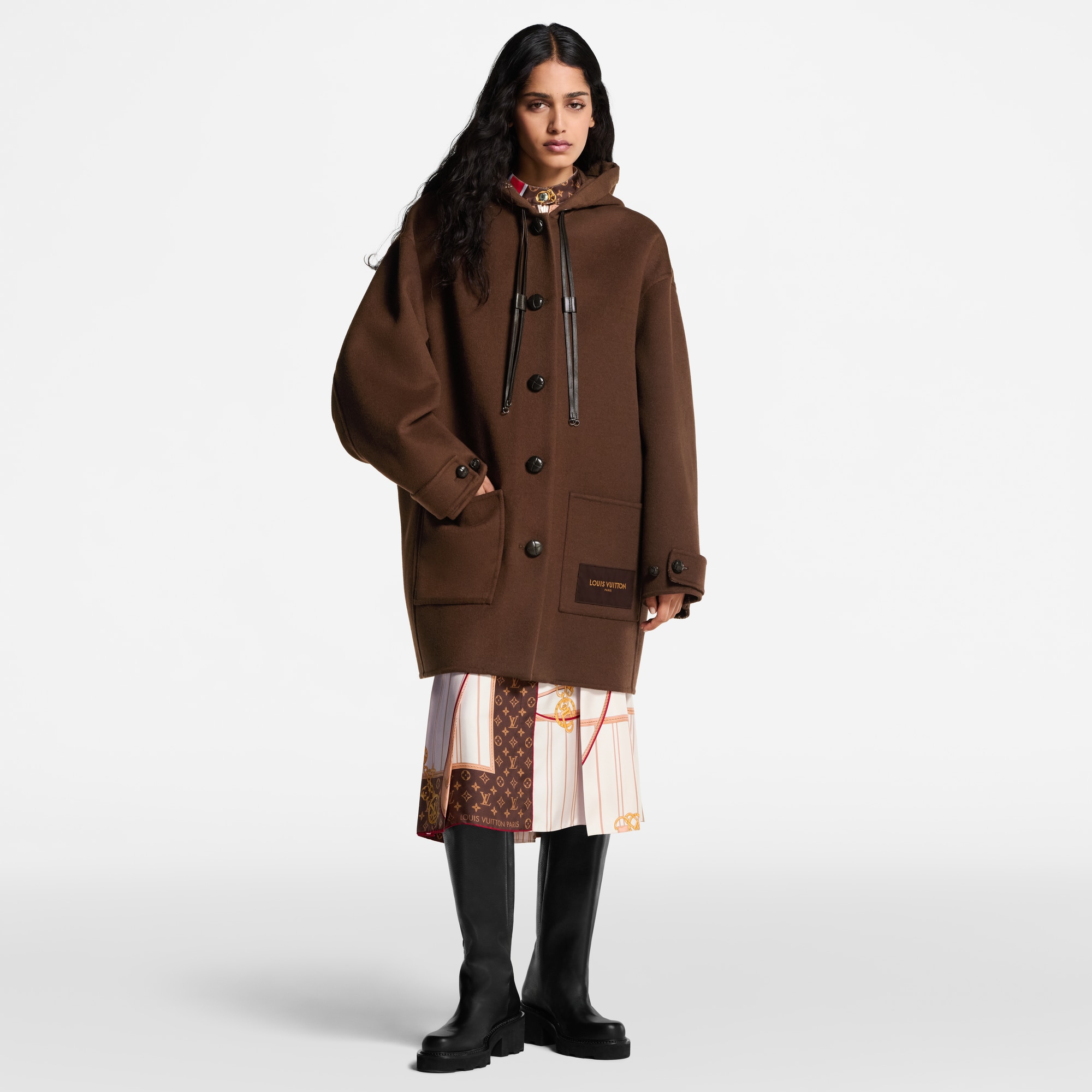 Hooded Button-Up Coat - Ready-to-Wear | LOUIS VUITTON